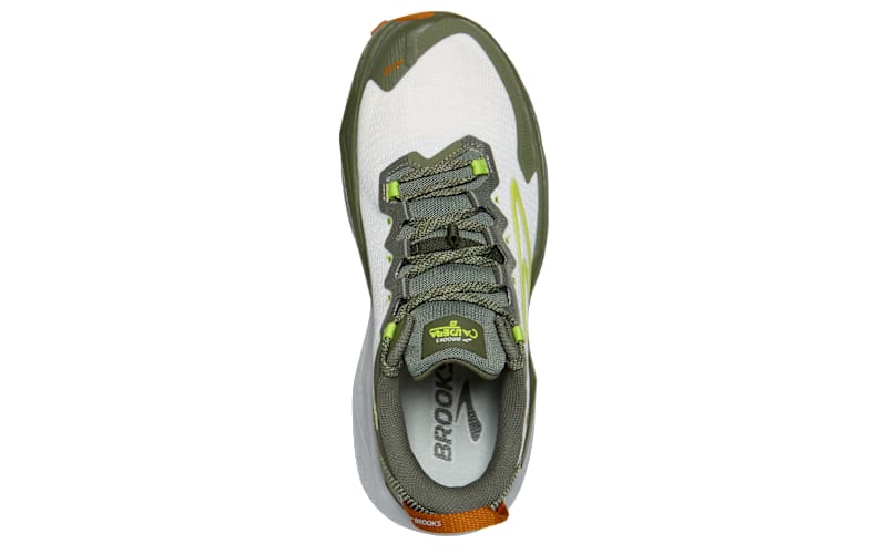 Brooks Caldera 8 Trail Running Shoes for Men - Dusty Olive/Lime
