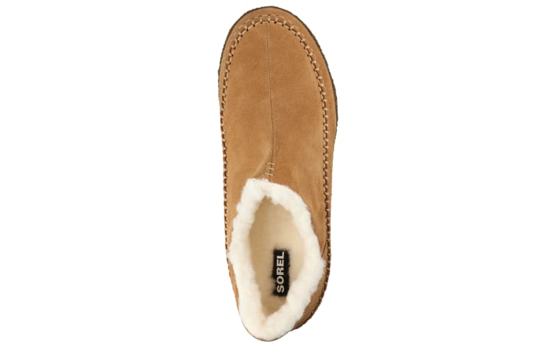 Sorel Manawan Tan Suede Moccasin Slippers Wool Lining Rubber Sole Mens 9 Utility Sorel Manawan II Slippers Men main image 4