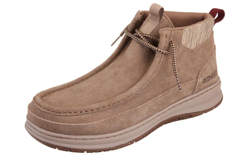 RedHead Suede Duck Boots Brown Front Zip Waterproof Shell Ankle Boots Mens RedHead Solid Workwear for Men for Sale | Shop New & Used  main image 2