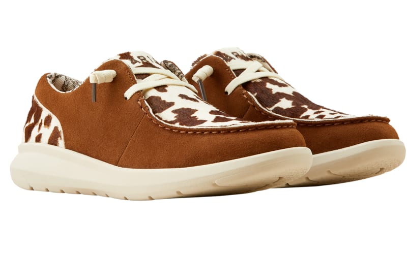 Ariat Cow Hair Hilo Slip-On Shoes for Ladies | Bass Pro Shops display picture 2