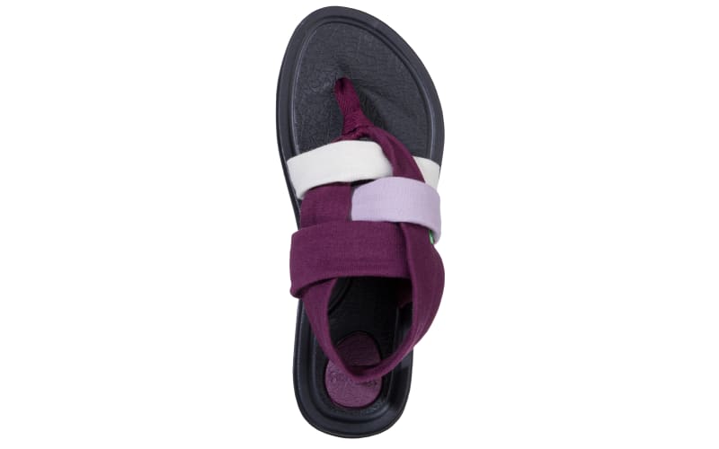 Sanuk Womens Yoga Zen Sandal/Flip Flops/Slipper Footwear Size 05 Fuchsia