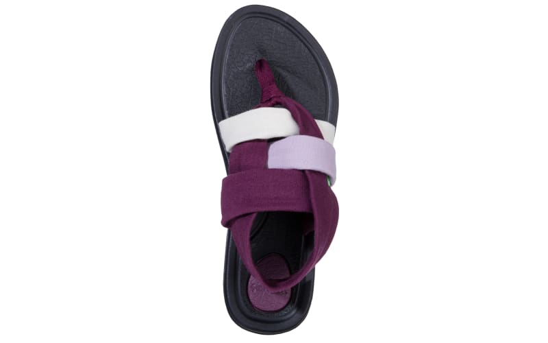 Sanuk Yoga Sling 3 Knit Slingback Sandals Black Size 10 - $29 New