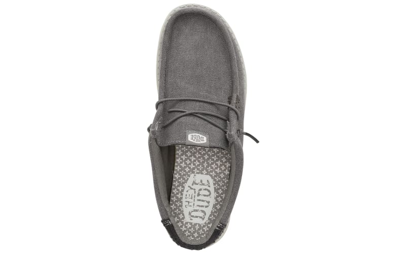 Hey Dude Men\'s Jersey - Grey Slip-On Casual Loafers. Brand New no box HEYDUDE Wally Stretch Sox Loafers for Men | Bass Pro Shops main image 2
