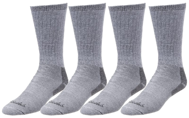 Cabela's Medium-Weight Wool Boot Socks for Men 4-Pair Pack