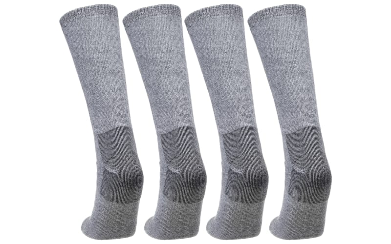 Cabela's Medium-Weight Wool Boot Socks for Men 4-Pair Pack