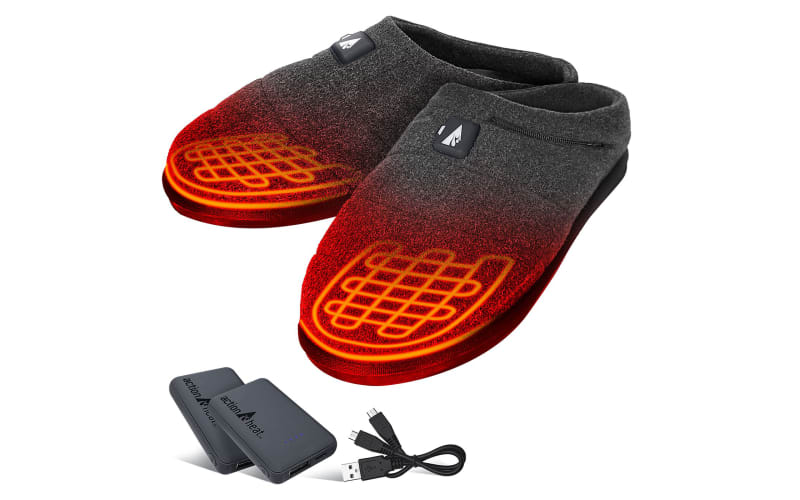 Heated slippers mens hotsell