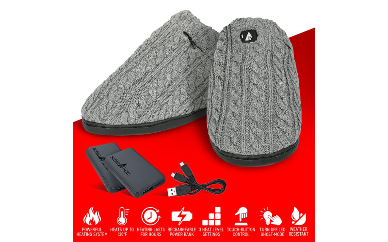 Rechargeable sale heated slippers