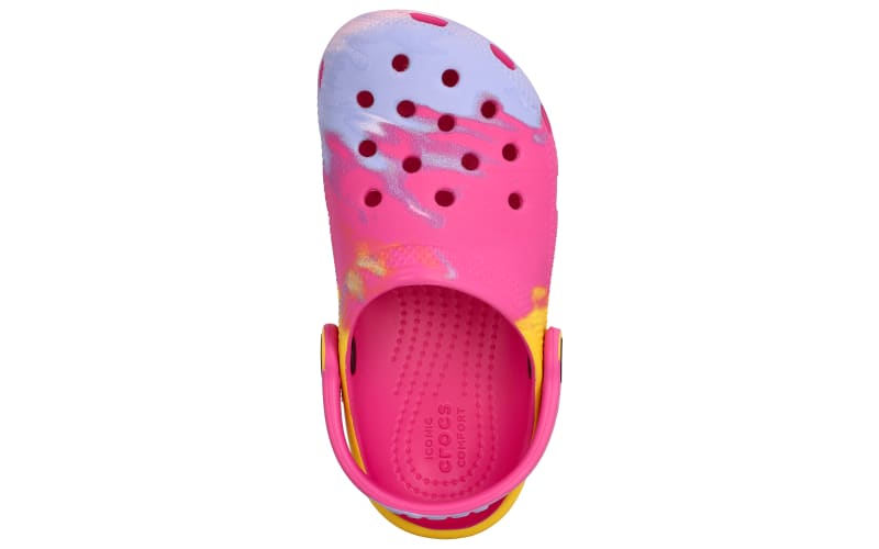 Pink ombre crocs top