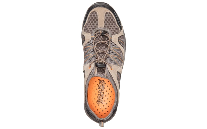 World Wide Sportsman Men's Shoal Creek Water Shoes - Khaki/Orange