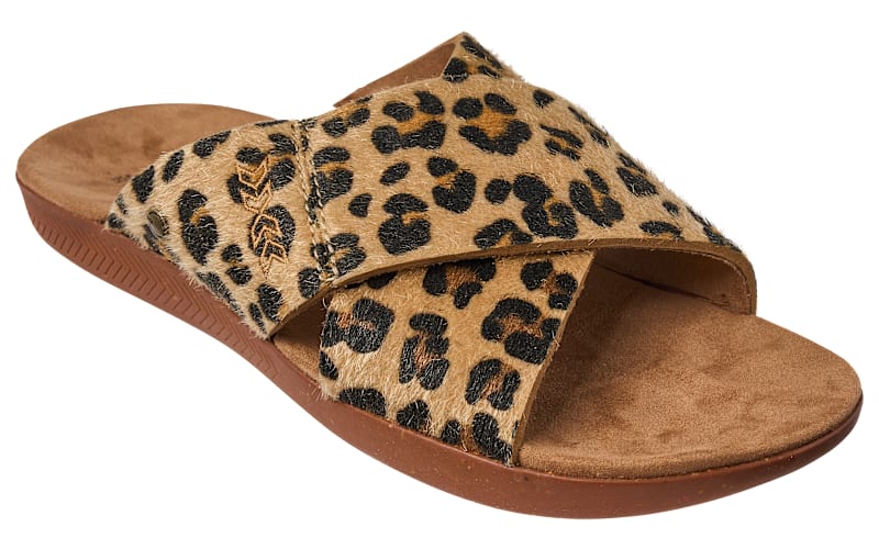 Natural Reflections Wren Cross-Strap Faux Calf Hair Sandals | Bass