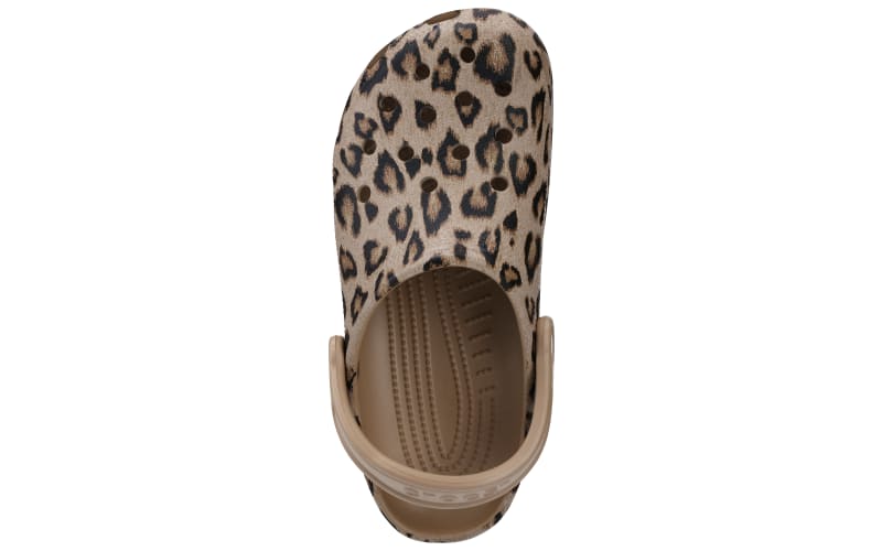 Women's crocs classic leopard print clogs top