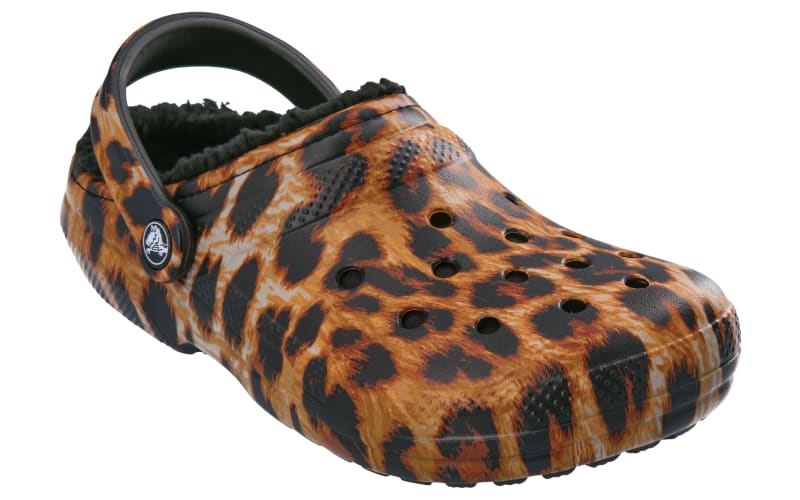 Crocs Classic Lined Animal Print Clogs
