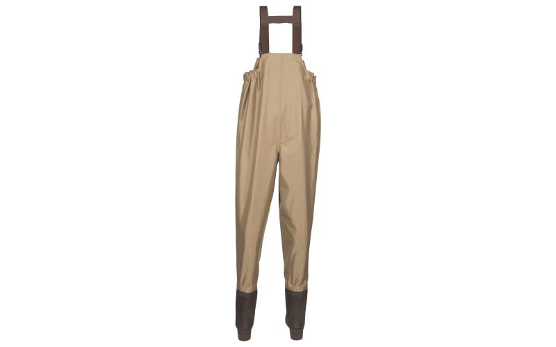 White River Fly Shop Three Forks Lug Sole Chest Waders for Men - Light Brown - 10M