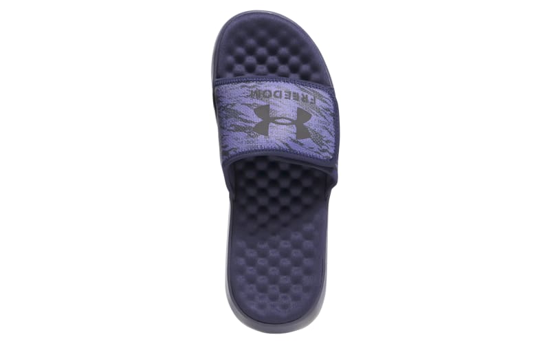 Under Armour Ignite Pro 8 Freedom Slides for Men - Midnight 
