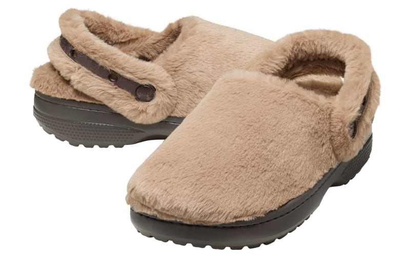 Crocs Classic Unfurgettable Clog Camel Tan Fuzzy Fur Slip On Size M10 W12 Crocs Unfurgettable Classic Clog | Dick main image 3