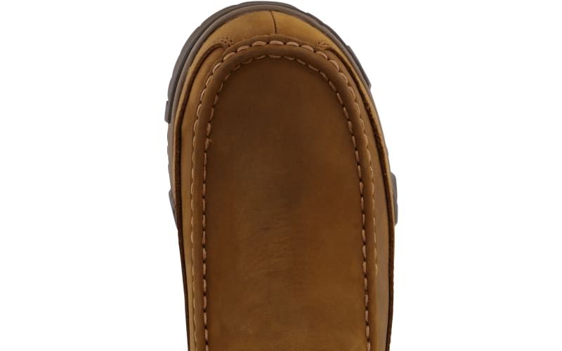 Twisted X Waterproof Moc Toe Back-Zip Snake Boots for Men - Mossy