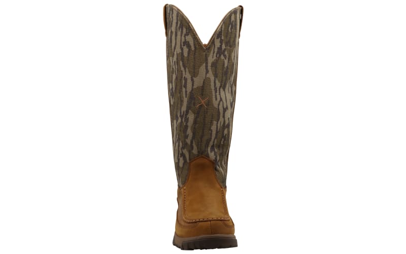 Twisted X Waterproof Moc Toe Back Zip Snake Boots for Men