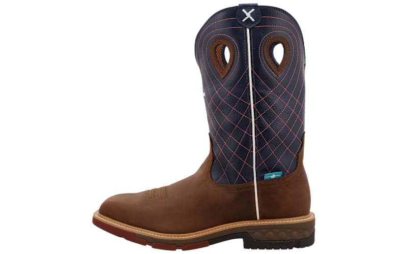 Twisted X Cross Waterproof Alloy Toe Western Work Boots with CellStretch for Men