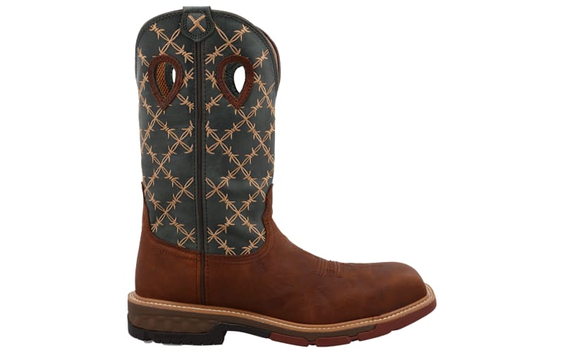 Twisted X Barbed Wire Nano Composite Toe Western Work Boots  display picture 2