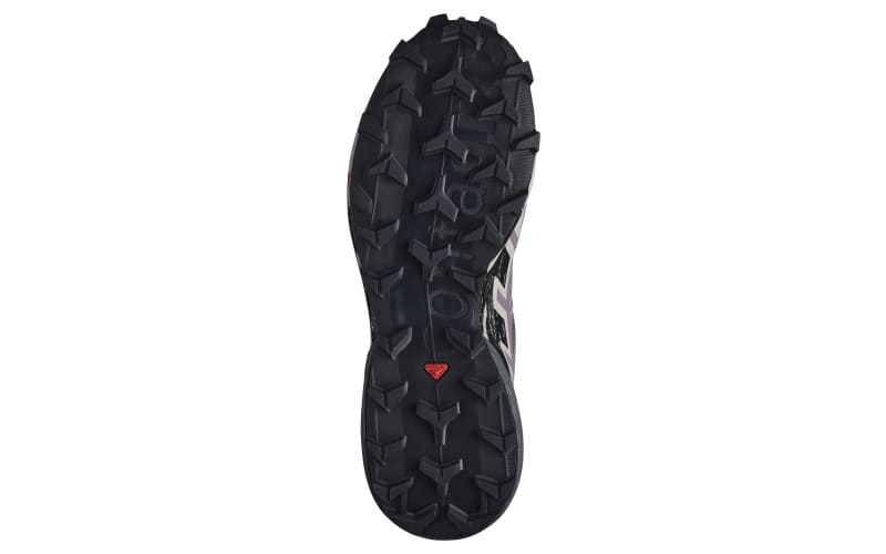 Men's Salomon Shoe Speedcross 4 Trail Running Black White-Interiors Salomon  Shoe Speedcross 4