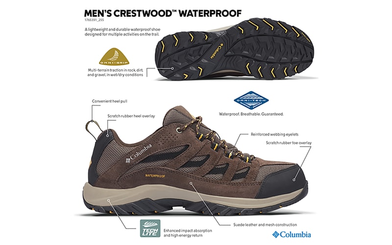 Zapatilla Crestwood™ Waterproof Para Hombre - Columbia