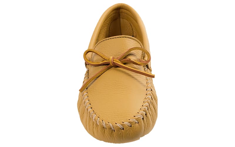 Minnetonka men's double deerskin softsole moccasin clearance