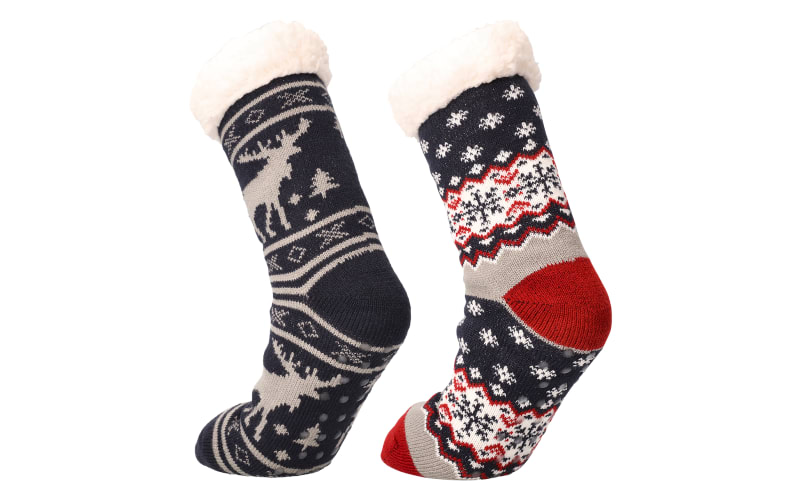 3 Pairs: Comfy Feet Sherpa Slipper Socks – Deals Club Canada