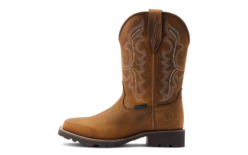 Ariat Unbridled Rancher Waterproof Western Boots for Ladies Bass
