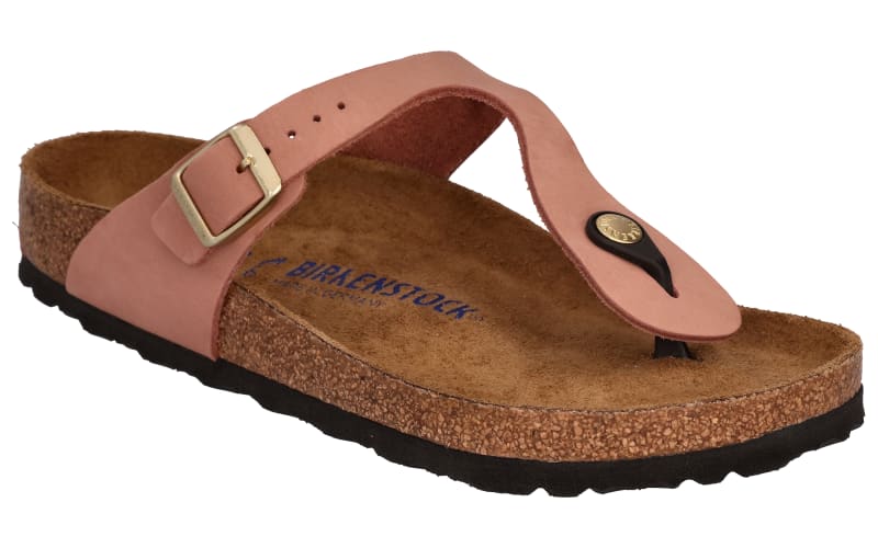 Birkenstock Gizeh Soft Nubuck-Leather Thong Sandals for Ladies Bass Pro Shops