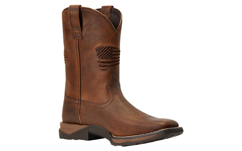 ARIAT Sport Patriot Western Camo Brown Leather Cowboy Boots Mens 5 Big Kids 4 Ariat Patriot Western Boots for Toddlers or Kids | Cabela main image 3