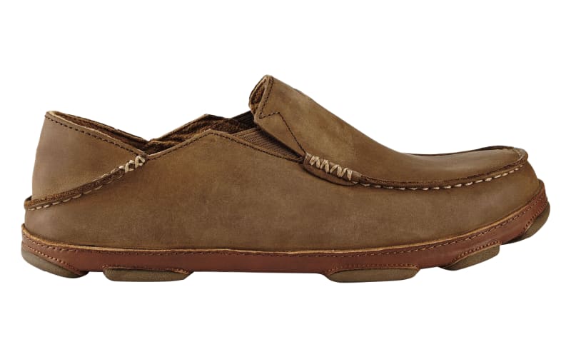 Olukai Mens US Sz 10M Moloa Brown Leather Slip On Loafer Shoes Olukai Mens US Sz 10M Moloa Brown Leather Slip On Loafer  main image 2