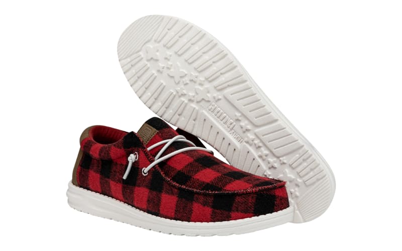 HEYDUDE Wally Buffalo Plaid Casual Shoes for Men Mack's Prairie