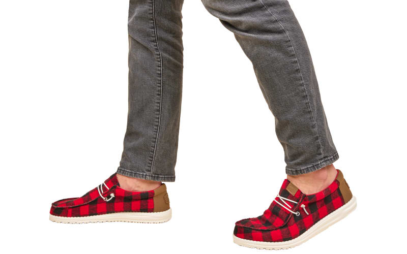 Dude Shoes Hey Dude Women's Plaid HEYDUDE Wally Buffalo Plaid