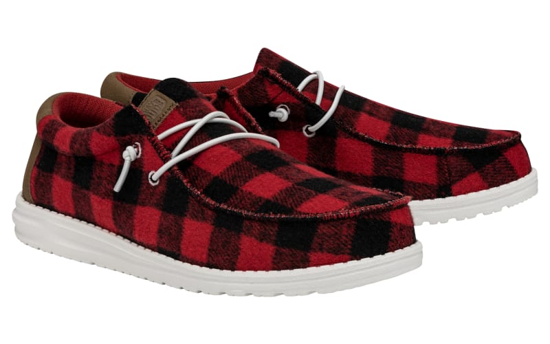 HEYDUDE Wally Buffalo Plaid Casual Shoes for Men | Bass Pro 
