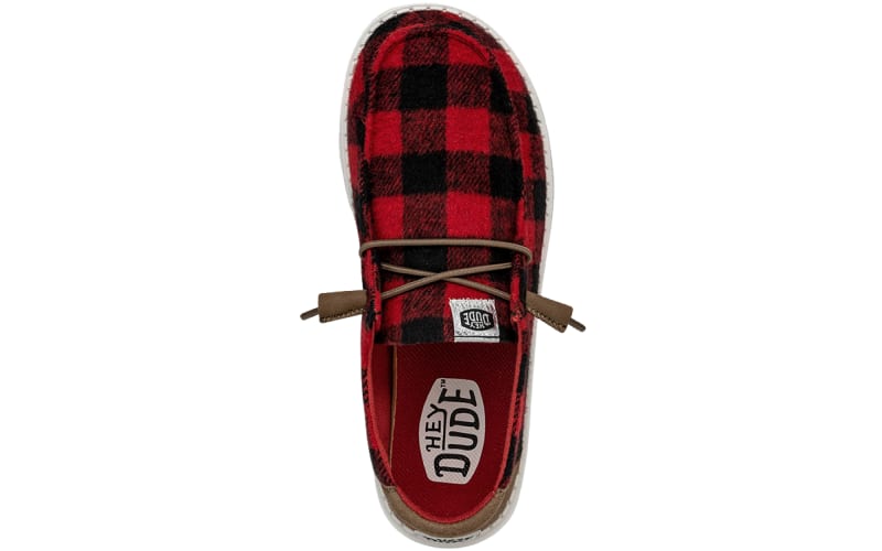 Buffalo Plaid Shoes Hey Dude Women's Plaid Hey Dude Wendy