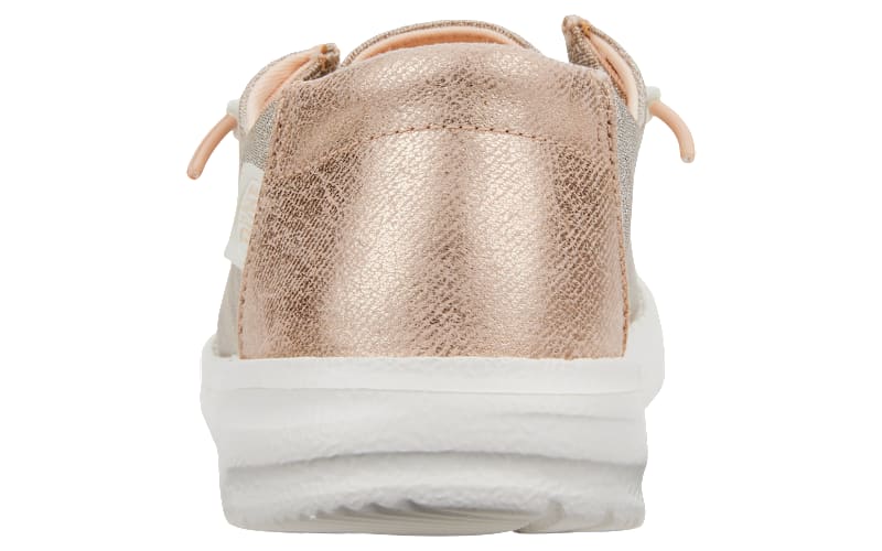 HEYDUDE Wendy Metallic Sparkle Casual Shoes for Ladies