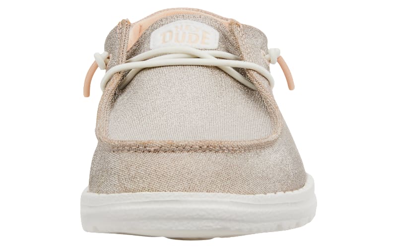 HEYDUDE Wendy Metallic Sparkle Casual Shoes for Ladies