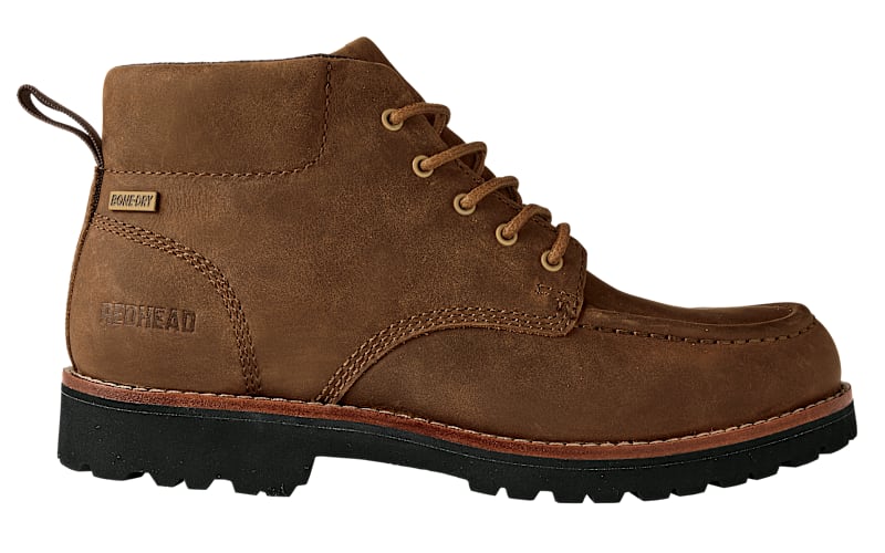 RedHead Series 61 Merle Waterproof Oiled Leather Moc-Toe Boots for