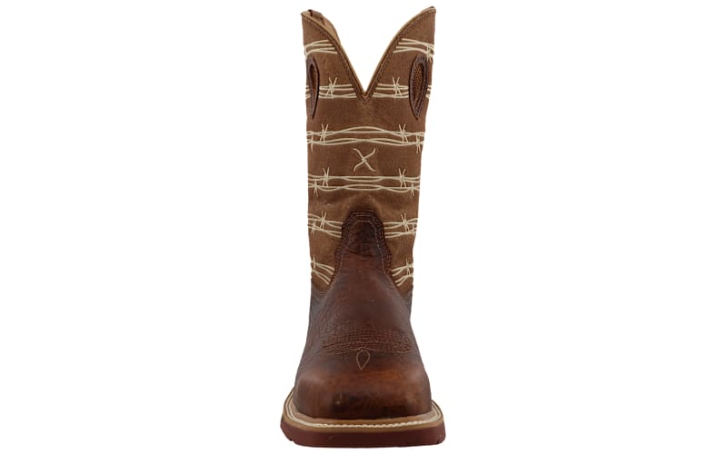 Twisted X Barbed Wire Waterproof Alloy Toe Western Work  display picture 3