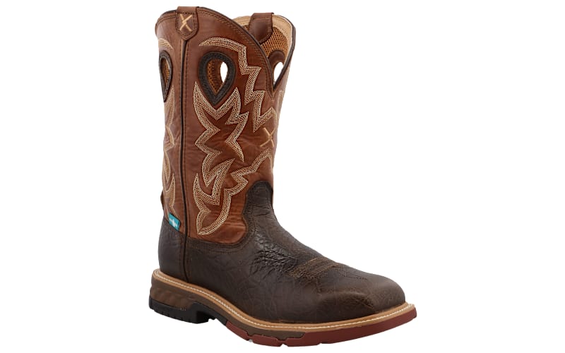 Twisted X Waterproof Alloy Toe Western Work Boots with CellStretch