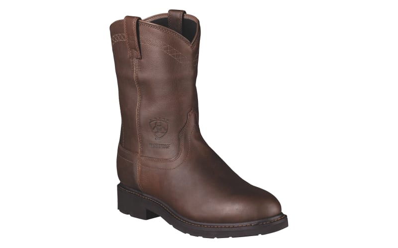 Ariat Sierra H2O Waterproof Mens 10.5 Western Leather Work Cowboy Boots 10002385 Ariat Sierra H2O Waterproof Pull-On Work Boots for Men  main image 2