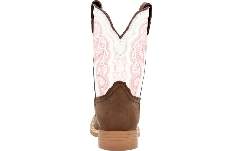 Durango Lil Rebel Pro Brown and White Western Boots for Toddlers
