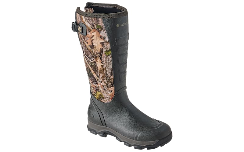Lacrosse Rubber Hunting Boots Mens 12 Alpha Lite Camo Waterproof Gray Work 16\