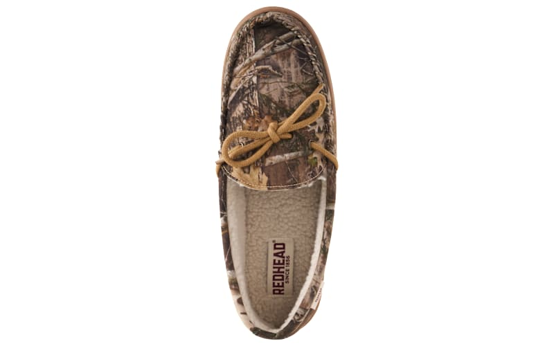 RedHead Slip-On Sherpa Camo Moccasins for Men | Bass Pro Shops display picture 2