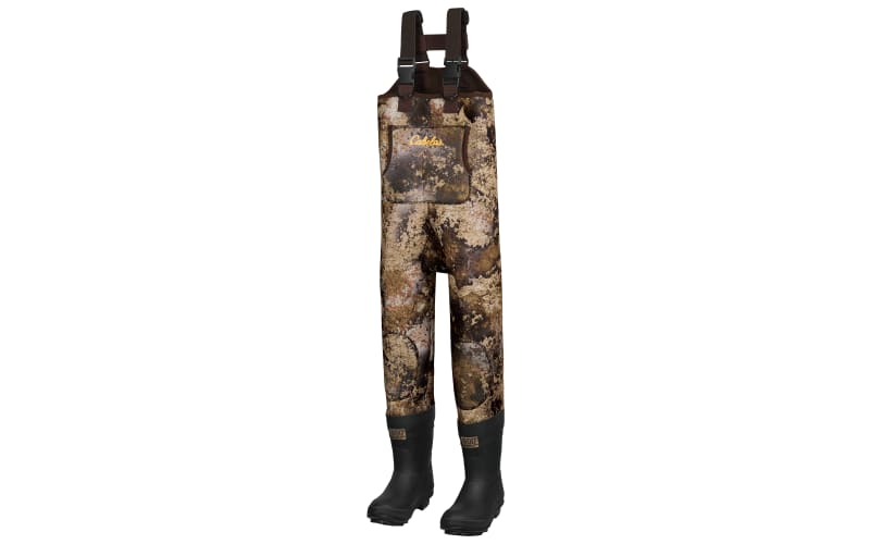 Cabela's Neoprene Boot-Foot Chest-High Hunting Waders for Kids - TrueTimber Prairie - 3 Kids