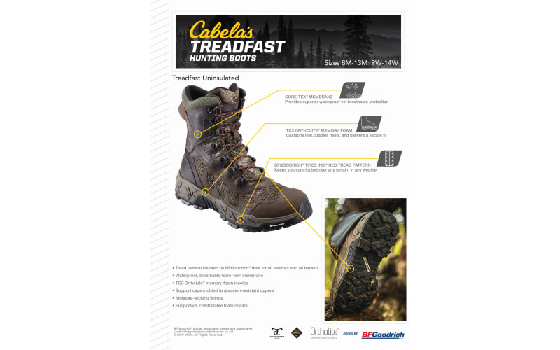Cabela s Treadfast GORE TEX Hunting Boots for Men