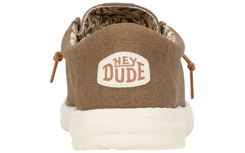 HEYDUDE Wally Waxed Canvas Casual Shoes for Men | Bass Pro Shops display picture 2