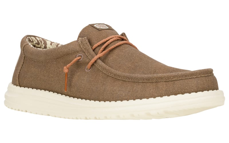 HEYDUDE Wally Waxed Canvas Casual Shoes for Men | Bass Pro Shops display picture 1