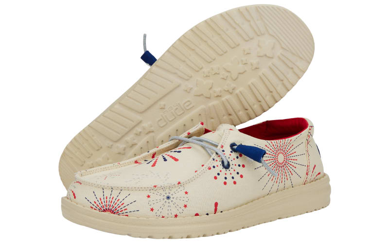 HEYDUDE Wendy Fireworks Canvas Shoes for Ladies Bass Pro Shops