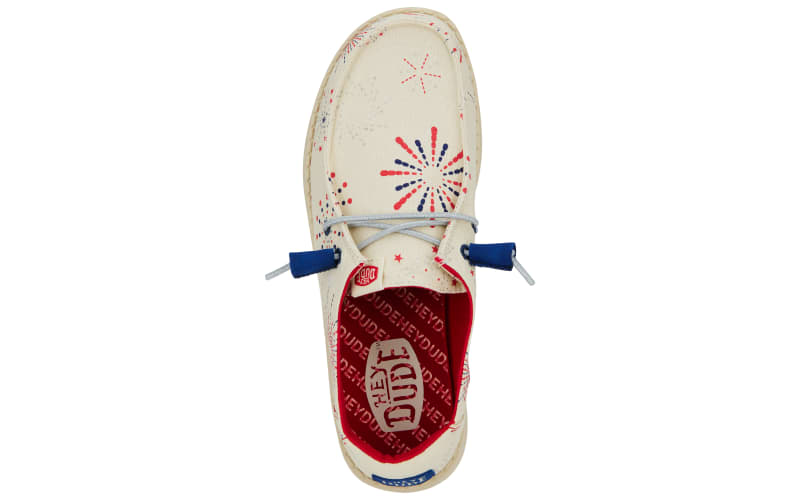 HEYDUDE Wendy Fireworks Canvas Shoes for Ladies